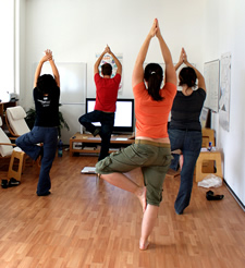 people doing yoga