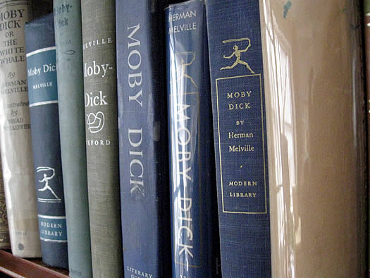 pettit moby dick editions shelf closeup