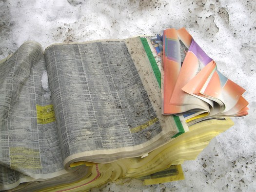 phonebook in snow