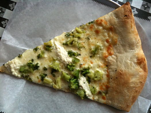 pizza king slice broccoli ricotta