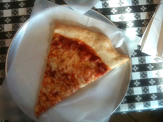 pizza king slice from above