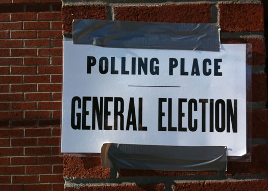 polling place sign election 2012