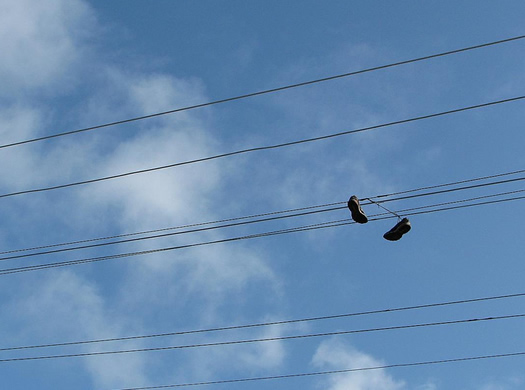 power lines shoes