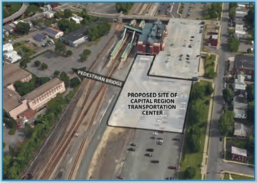 proposed capital region transit center site