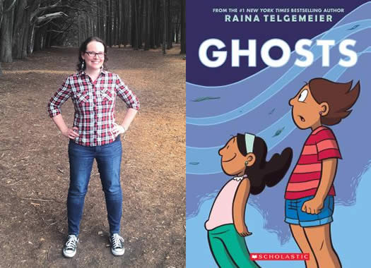 raina telgemeier ghosts book cover