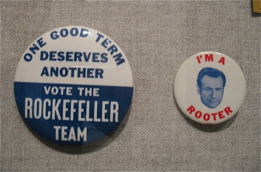 Rockefeller campaign button rooter