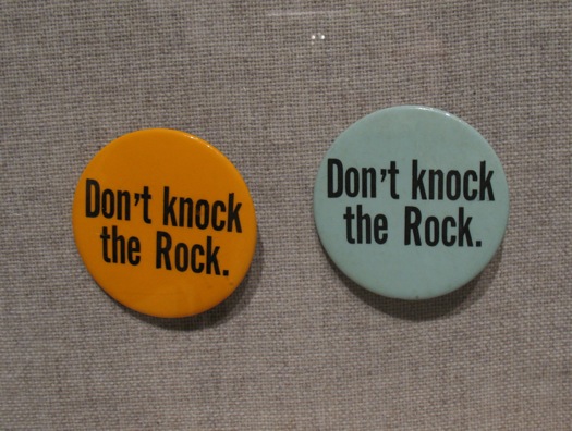 Rockefeller campaign button don't knock