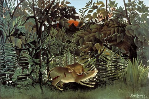 Rousseau's Hungry Lion