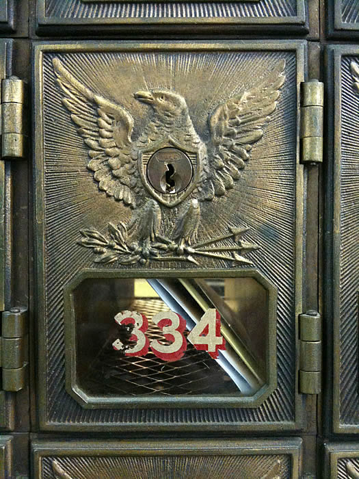 schenectady post office box closeup