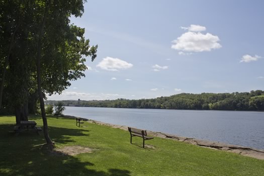 Schodack Island State Park river view