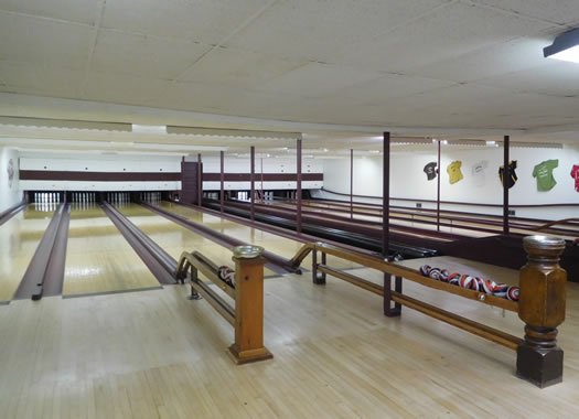 shelburne falls bowling alley interior