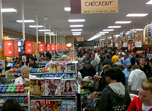 Checking out the new Albany ShopRite