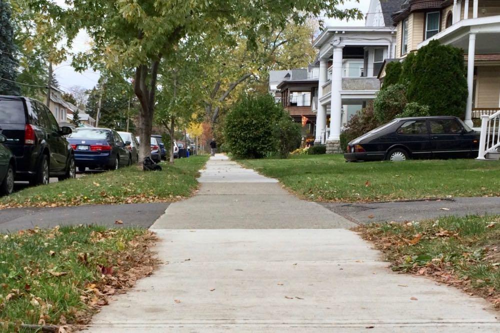 sidewalk in Albany