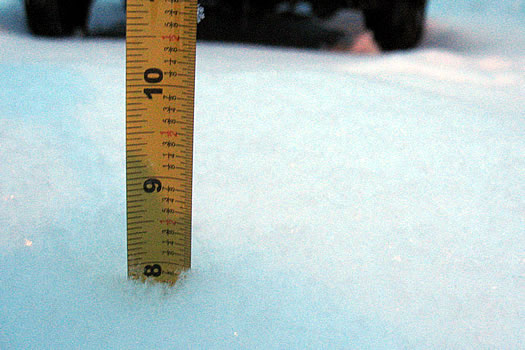 snowfall measure 2012-01-12