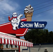 snowman sign troy