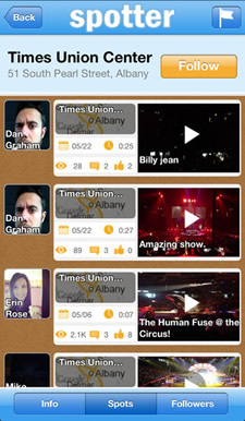 spotter app screenshot