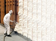 spray foam insulation installation