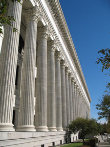 state education building colonnade