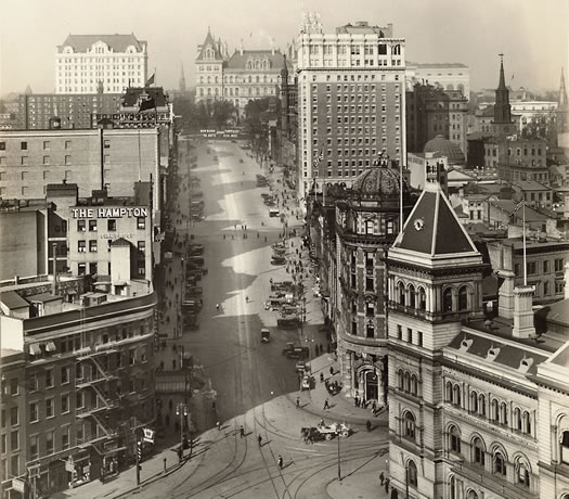 state street albany 1917 via Albany Institute cropped