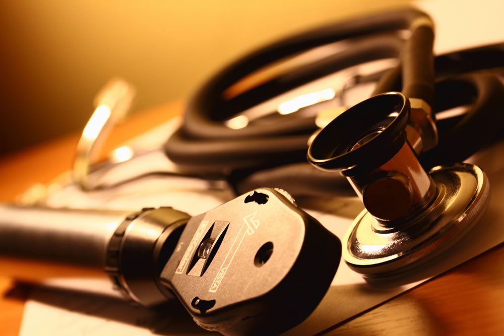 stethoscope closeup