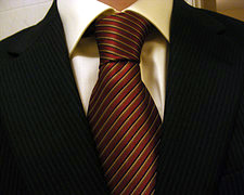 suit tie collar closeup