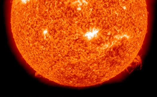 sun large solar flare