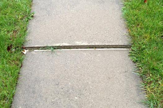 sunken sidewalk