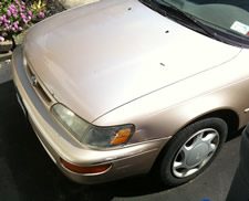 tan corolla hood