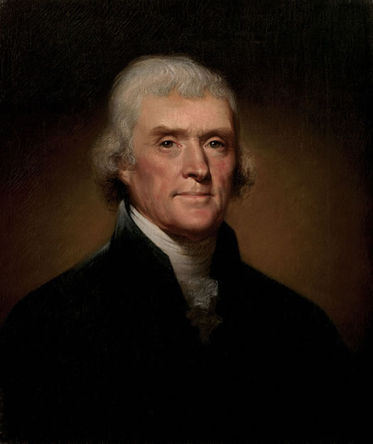 thomas jefferson presidential portrait