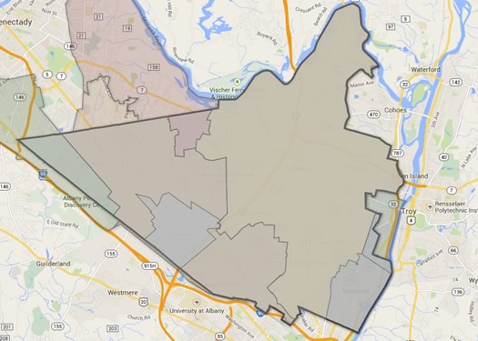 town colonie tax sections map