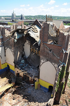 trinity church demoltion above chuck miller