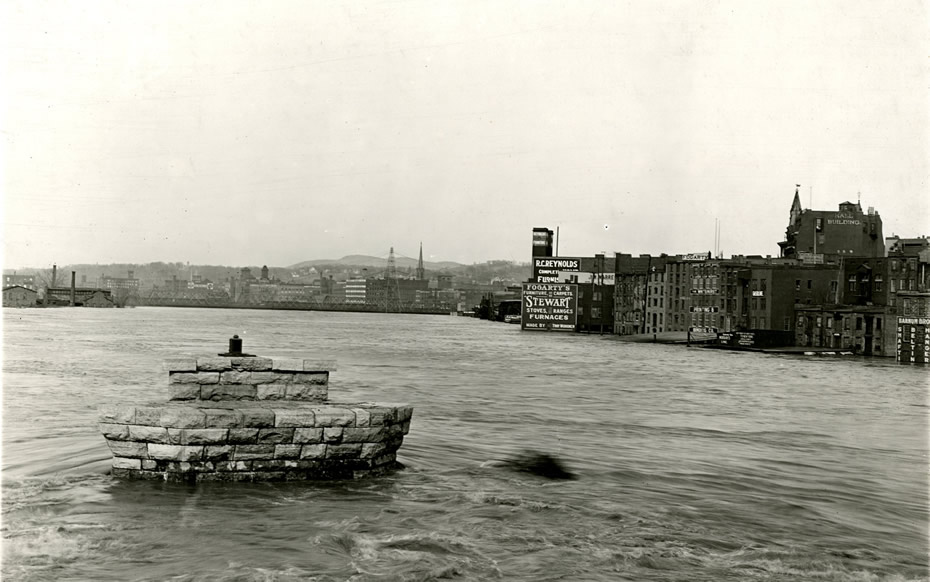 troy 1913 flood riverfront