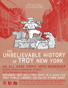 troy cartooning party unbelievable history poster