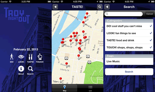 troy night out app screenshots