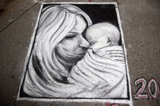 sidewalk art