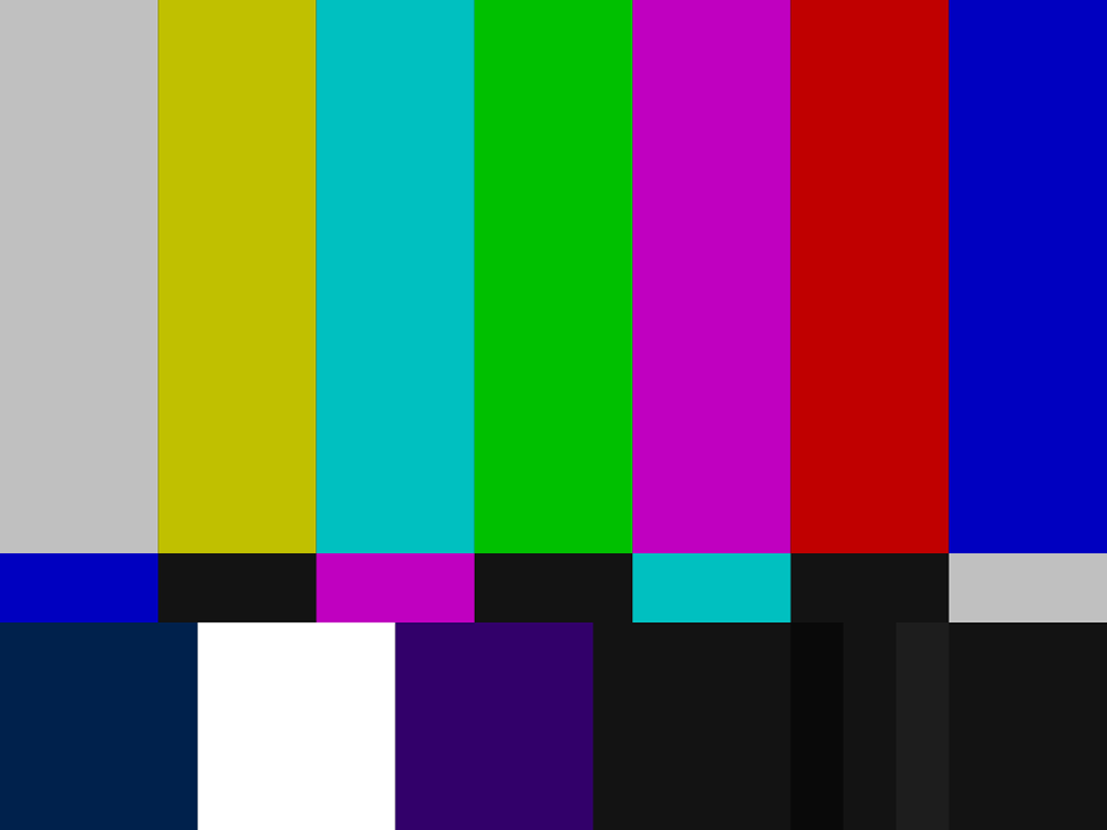 video test patter color bars