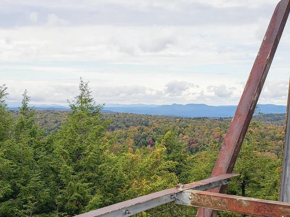 view from Spruce Mountain fire tower Cristin Steding