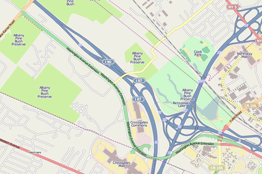 washington ave ext map