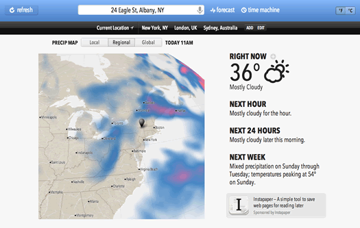 weather.io screenshot