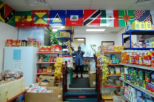 west indian grocery view of store looking back