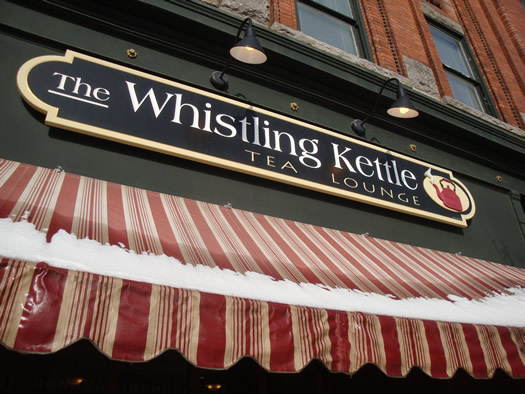 whistling kettle exterior