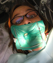 woman at the dentist