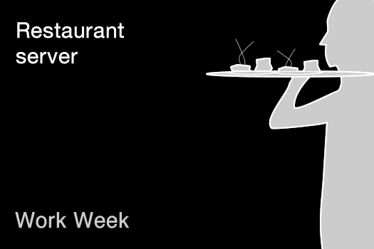work week restaurant server