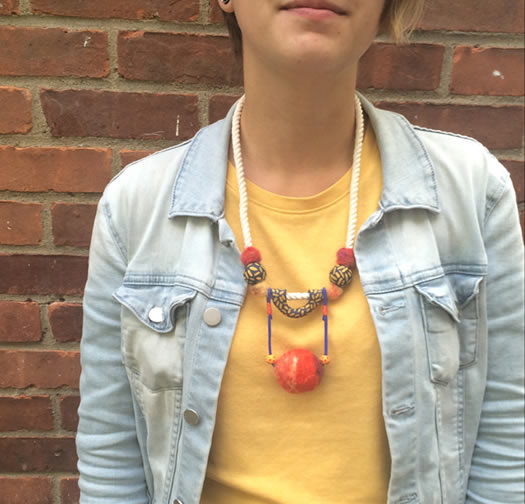 Startups2017 Fringe necklace